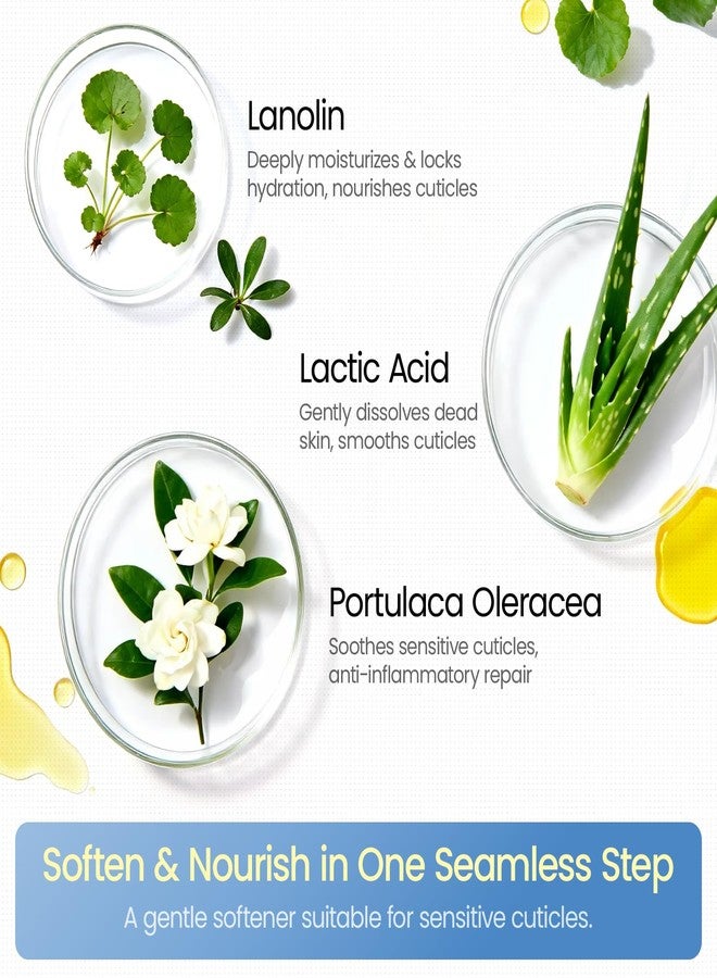 Morovan Cuticle Remover & Cuticle Oil Kit: Instant Cuticle Softener 15s Removal 7 Pieces Manicure Kit for Women with Stainless Steel Tools and Nail Files for Salon-Quality Results at Home - Image 4